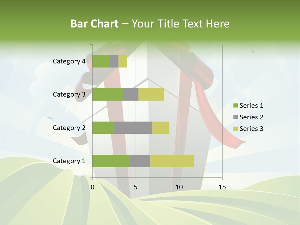 Bow Grass Sale PowerPoint Template