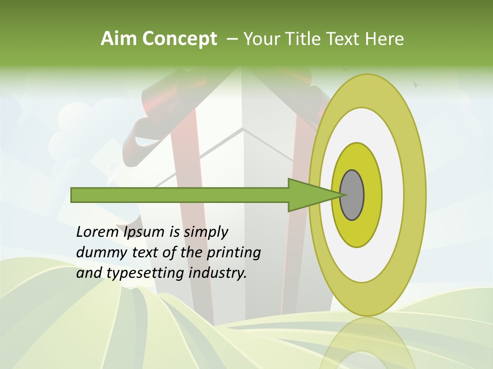 Bow Grass Sale PowerPoint Template