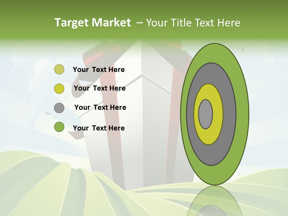 Bow Grass Sale PowerPoint Template