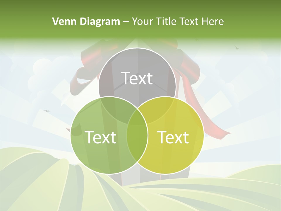 Bow Grass Sale PowerPoint Template