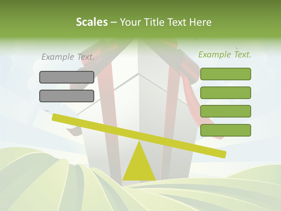 Bow Grass Sale PowerPoint Template