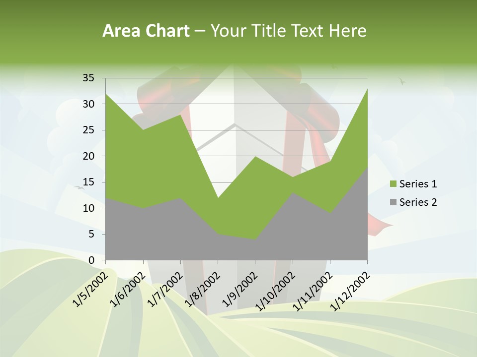 Bow Grass Sale PowerPoint Template