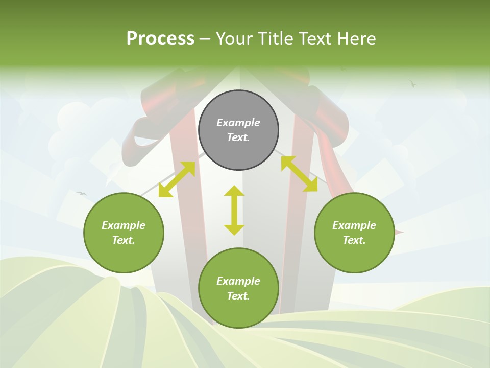 Bow Grass Sale PowerPoint Template