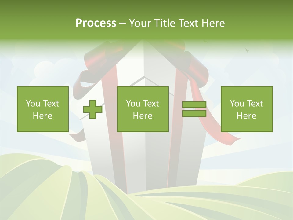 Bow Grass Sale PowerPoint Template