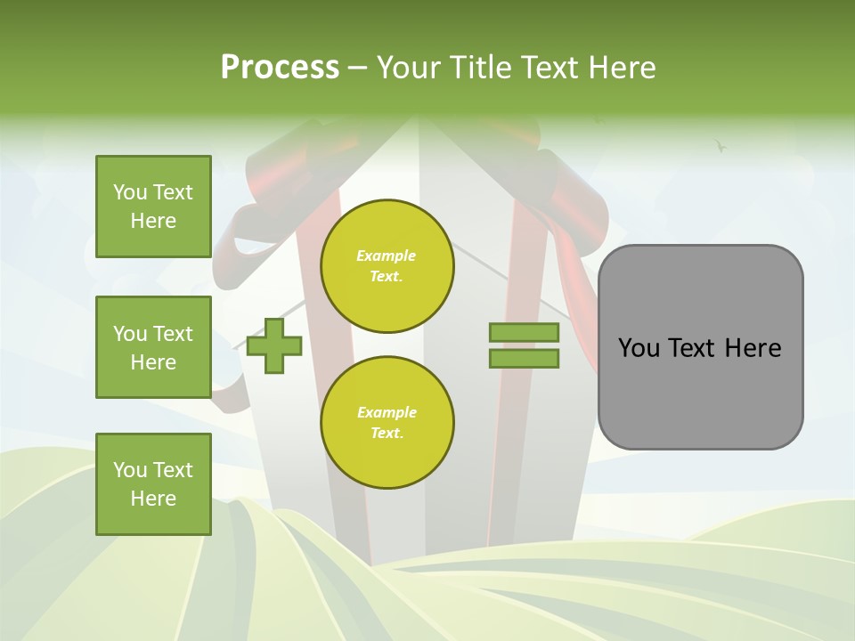Bow Grass Sale PowerPoint Template