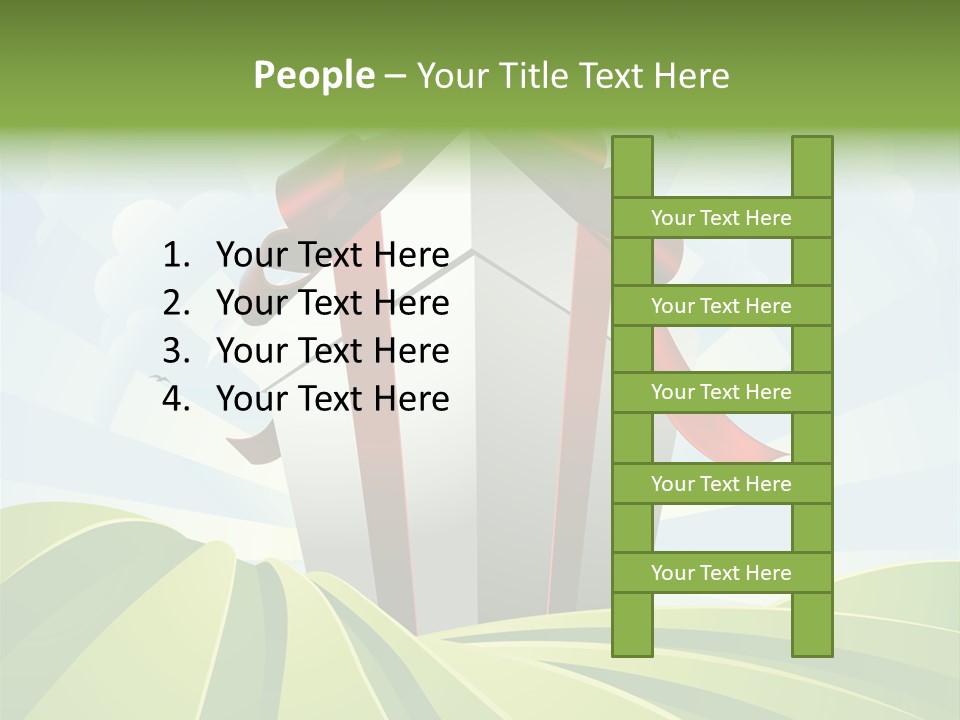 Bow Grass Sale PowerPoint Template