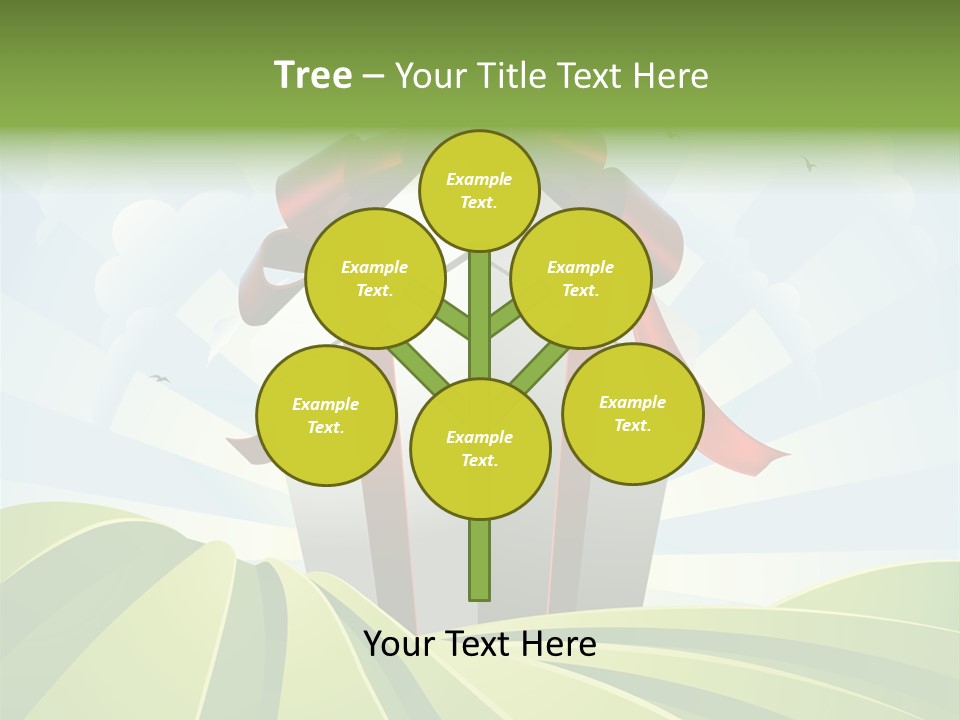 Bow Grass Sale PowerPoint Template