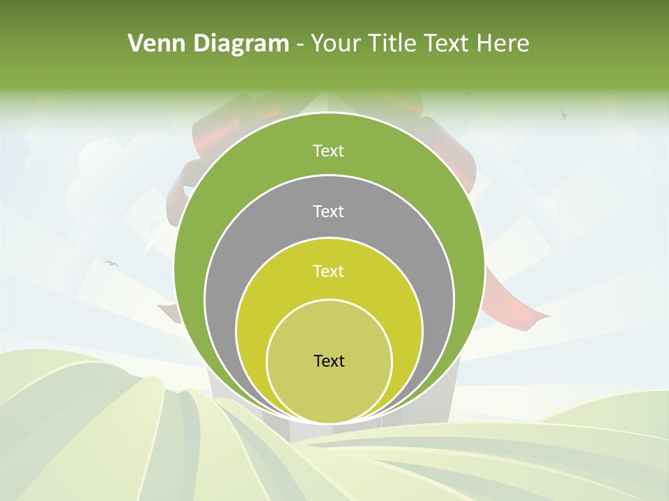 Bow Grass Sale PowerPoint Template