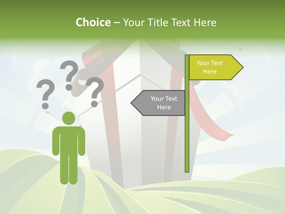 Bow Grass Sale PowerPoint Template