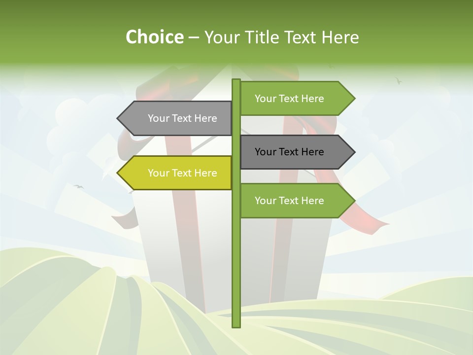 Bow Grass Sale PowerPoint Template