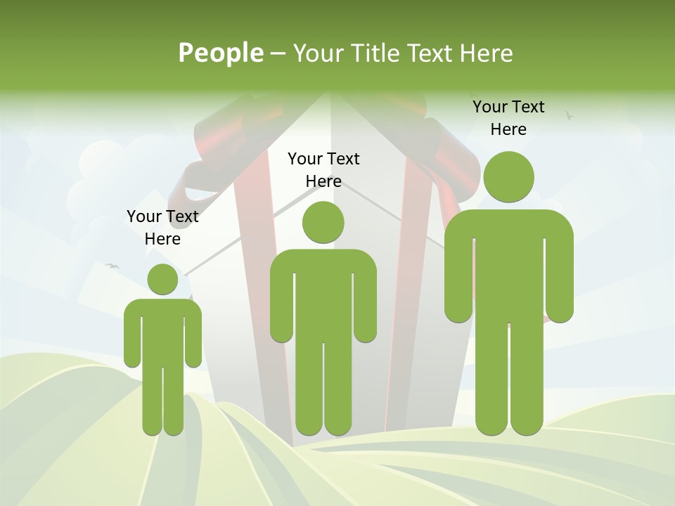 Bow Grass Sale PowerPoint Template