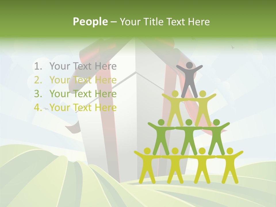 Bow Grass Sale PowerPoint Template