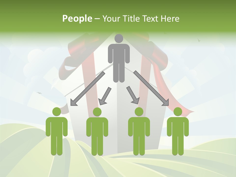 Bow Grass Sale PowerPoint Template