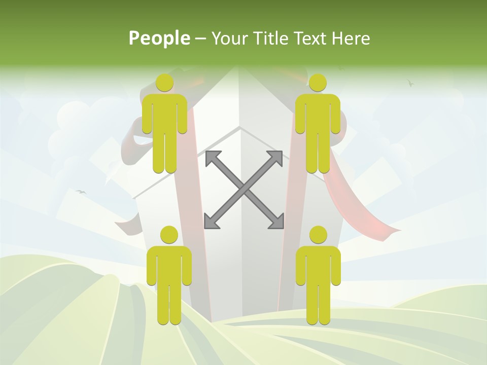 Bow Grass Sale PowerPoint Template