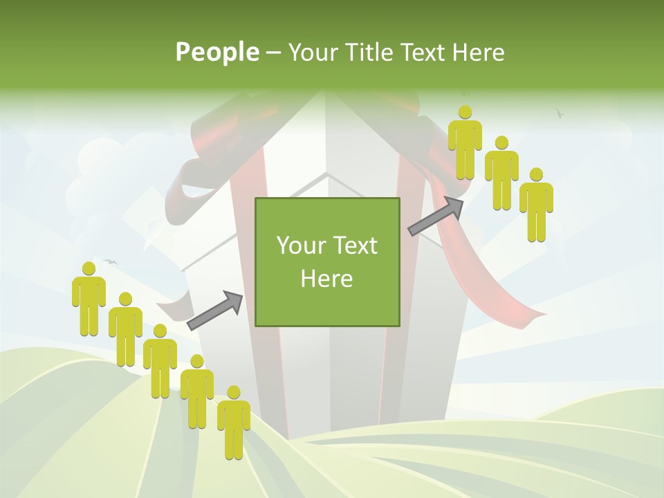 Bow Grass Sale PowerPoint Template