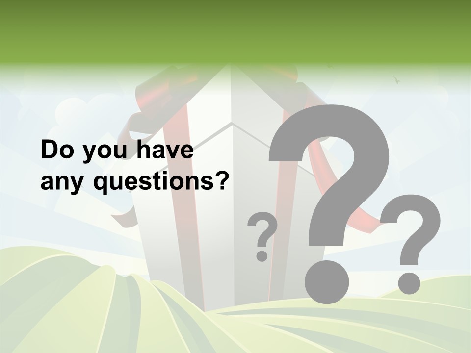 Bow Grass Sale PowerPoint Template