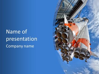 Rocket Cosmonaut Industrial PowerPoint Template