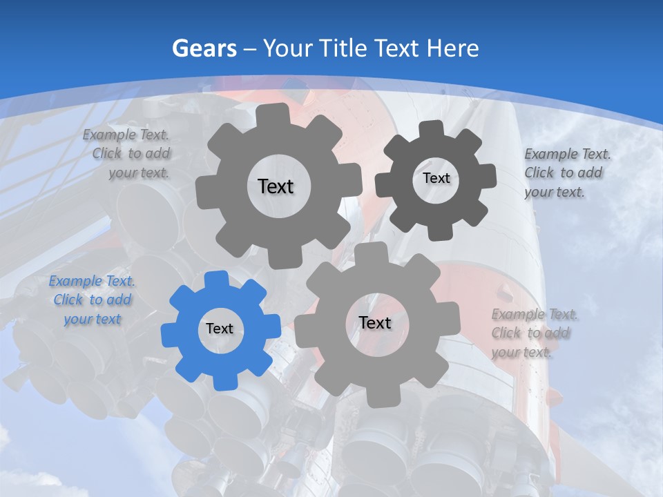 Rocket Cosmonaut Industrial PowerPoint Template