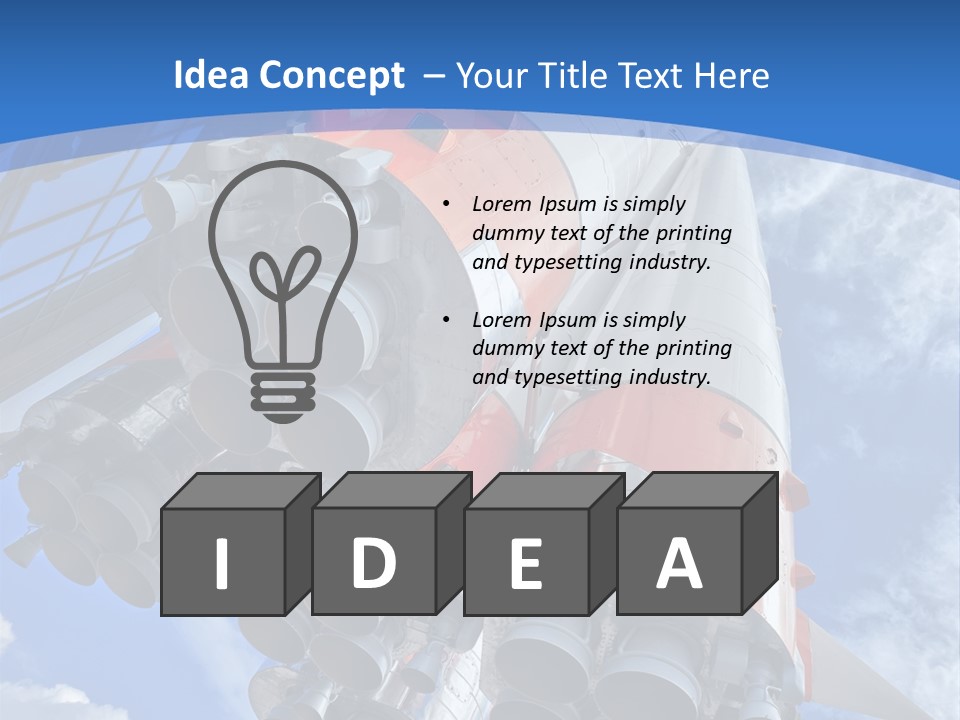 Rocket Cosmonaut Industrial PowerPoint Template