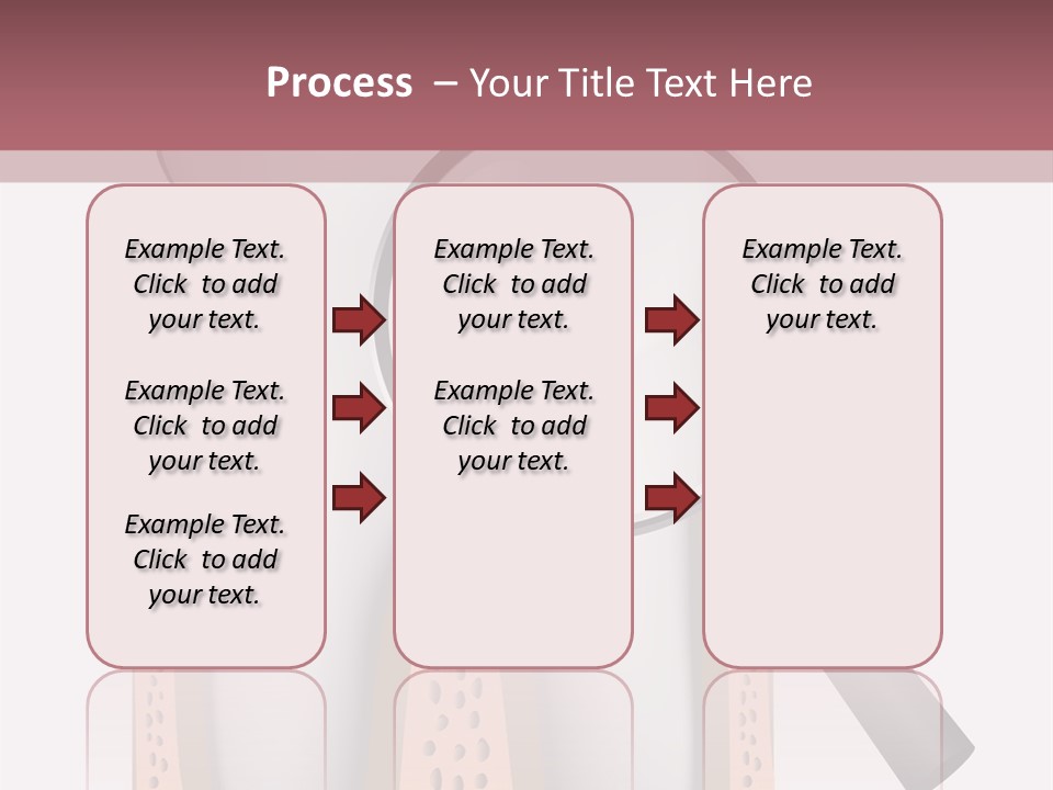 A Tooth With A Magnifying Glass On Top Of It PowerPoint Template