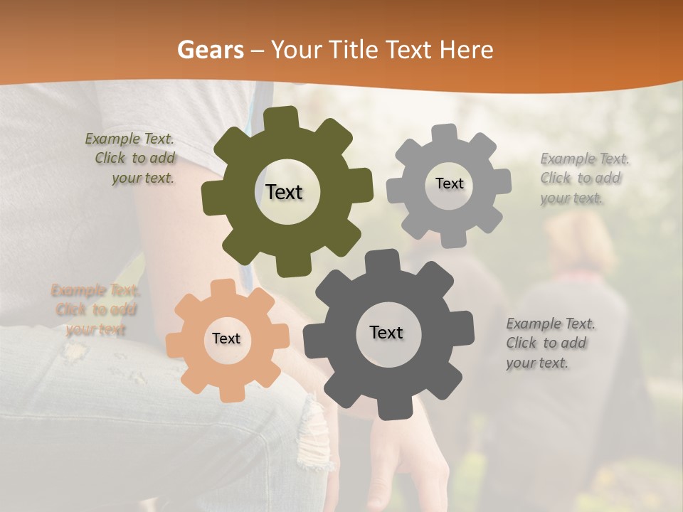 Handsome Park Man PowerPoint Template