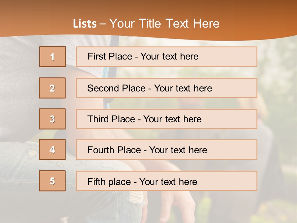 Handsome Park Man PowerPoint Template