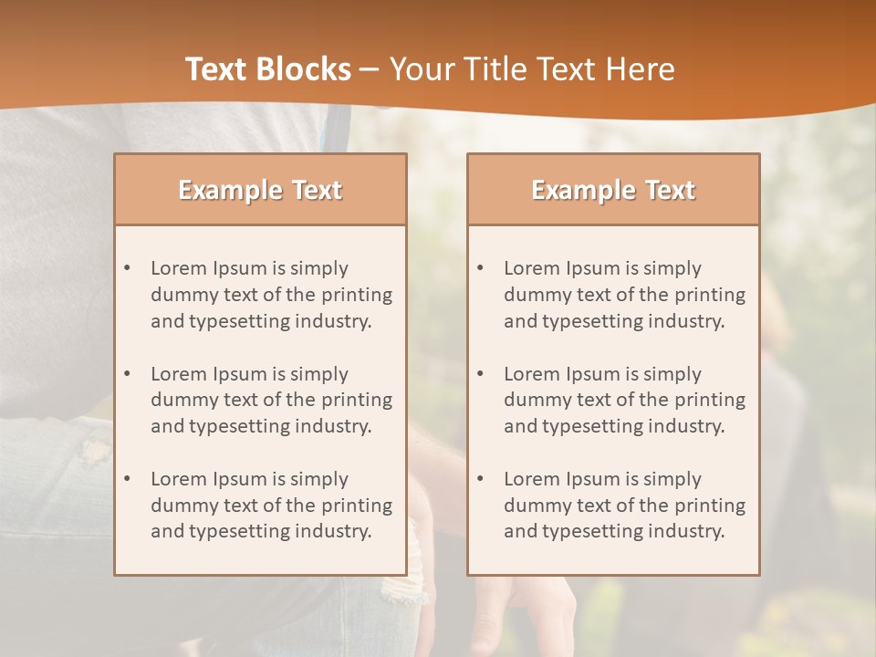 Handsome Park Man PowerPoint Template
