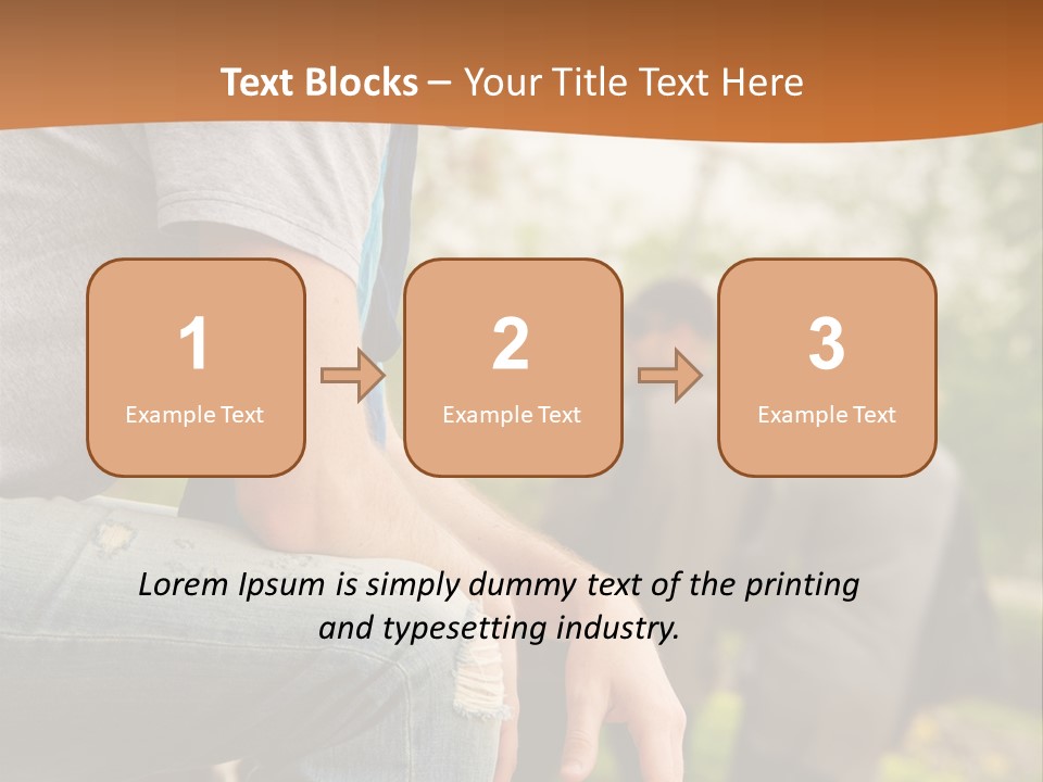 Handsome Park Man PowerPoint Template