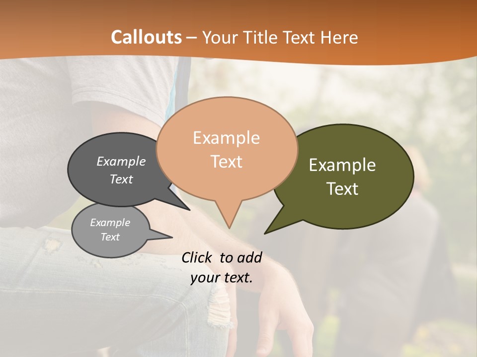 Handsome Park Man PowerPoint Template