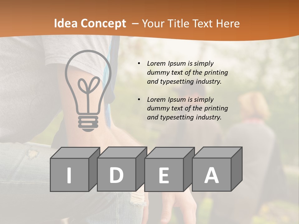 Handsome Park Man PowerPoint Template