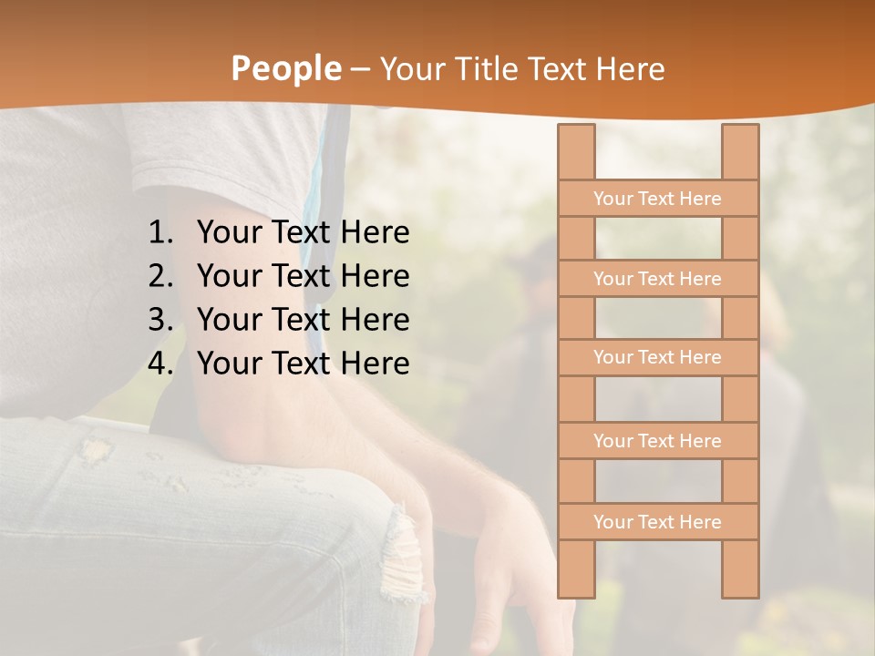 Handsome Park Man PowerPoint Template