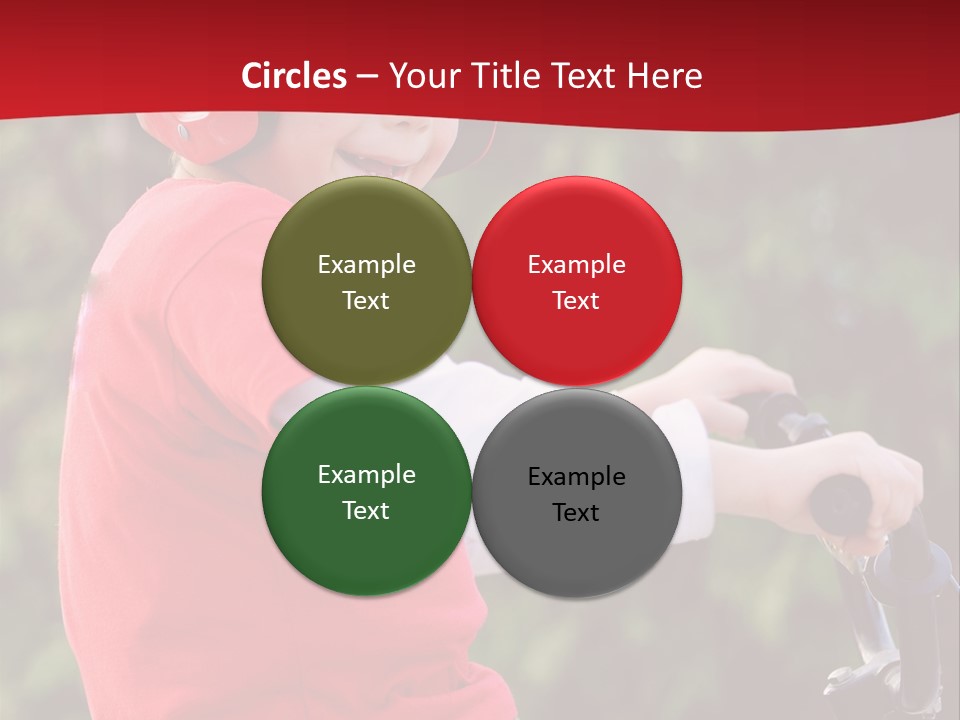 Outdoor Young Kid PowerPoint Template