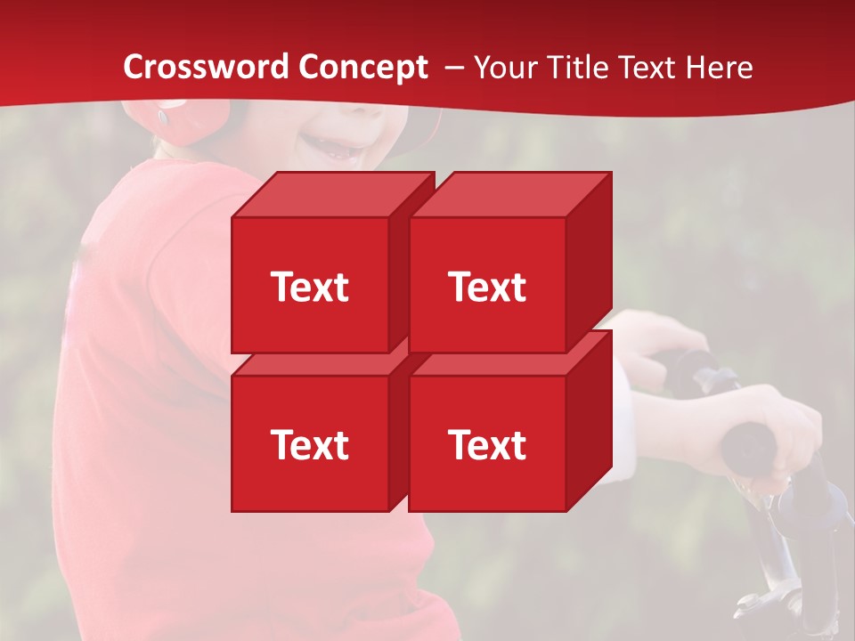 Outdoor Young Kid PowerPoint Template