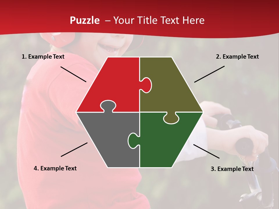 Outdoor Young Kid PowerPoint Template