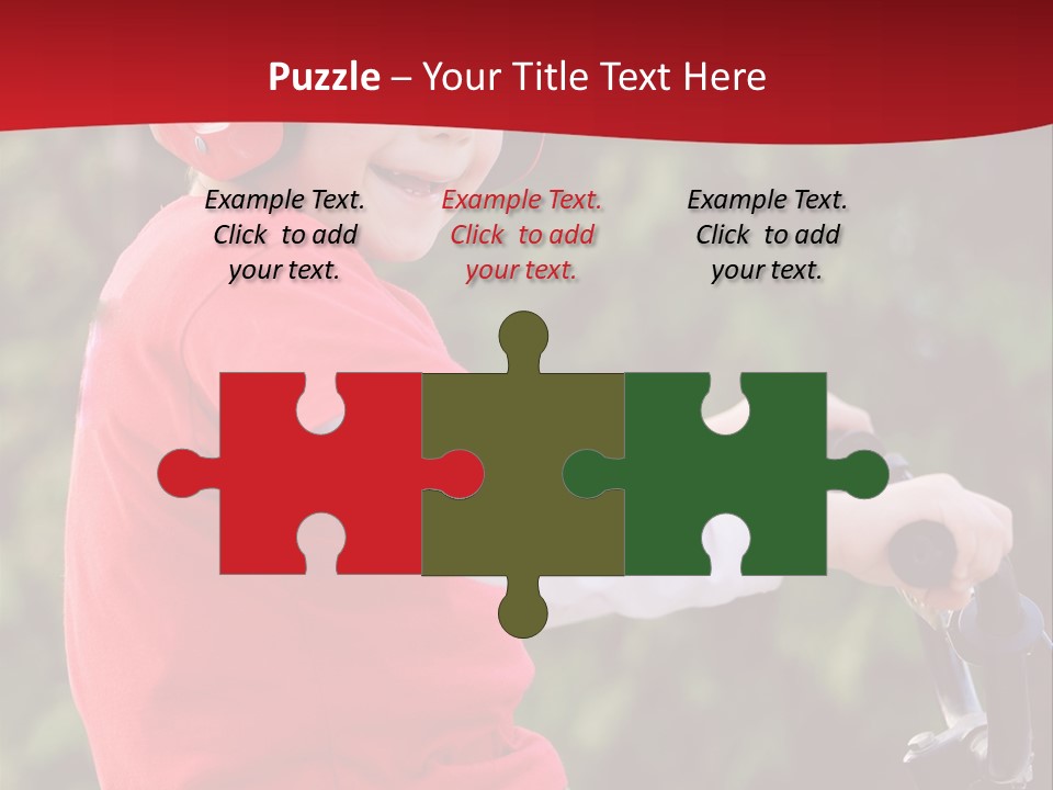 Outdoor Young Kid PowerPoint Template