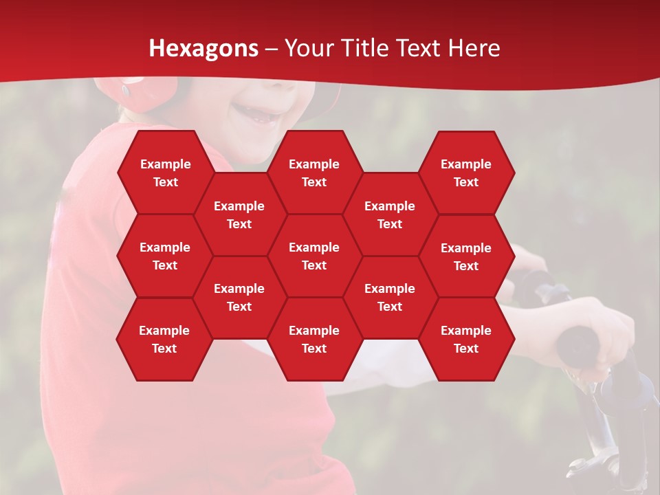 Outdoor Young Kid PowerPoint Template