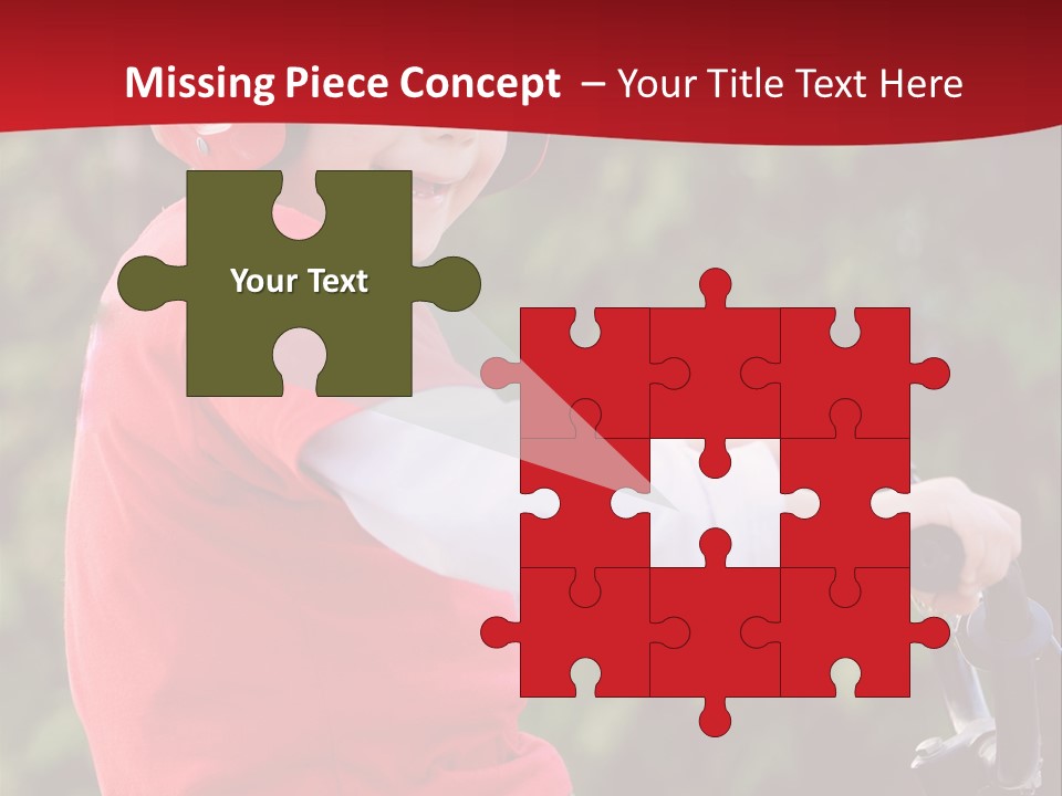 Outdoor Young Kid PowerPoint Template