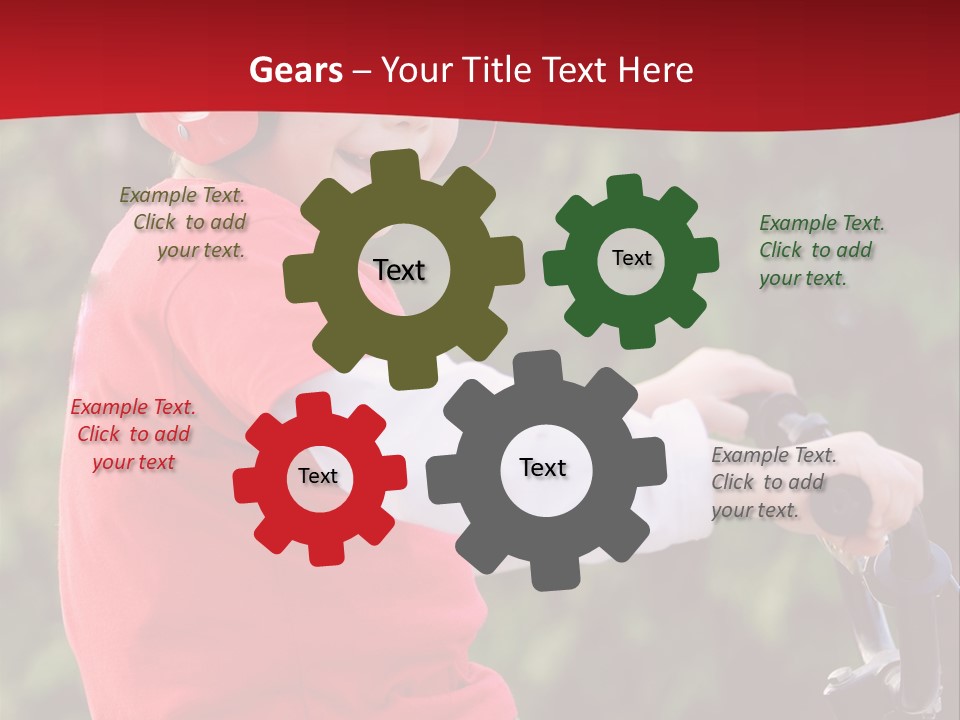 Outdoor Young Kid PowerPoint Template