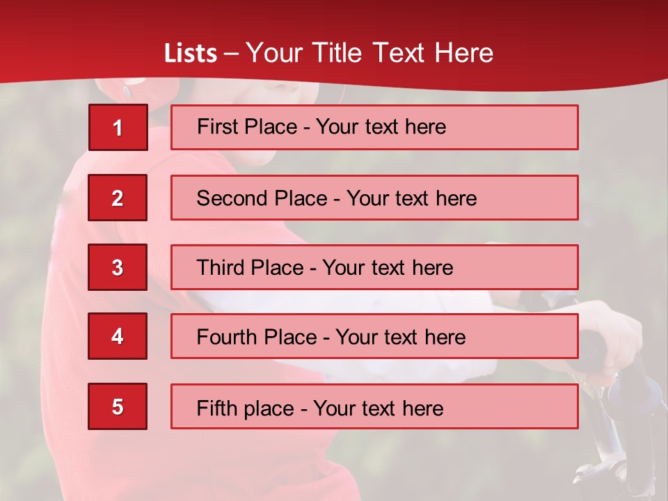 Outdoor Young Kid PowerPoint Template