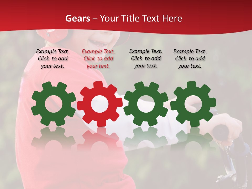 Outdoor Young Kid PowerPoint Template