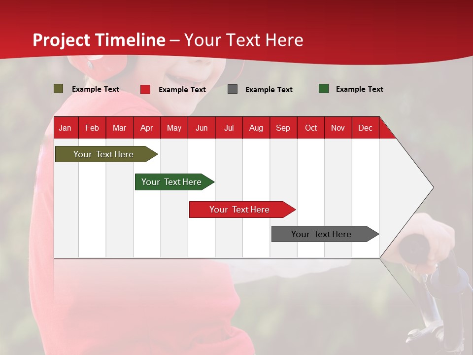 Outdoor Young Kid PowerPoint Template