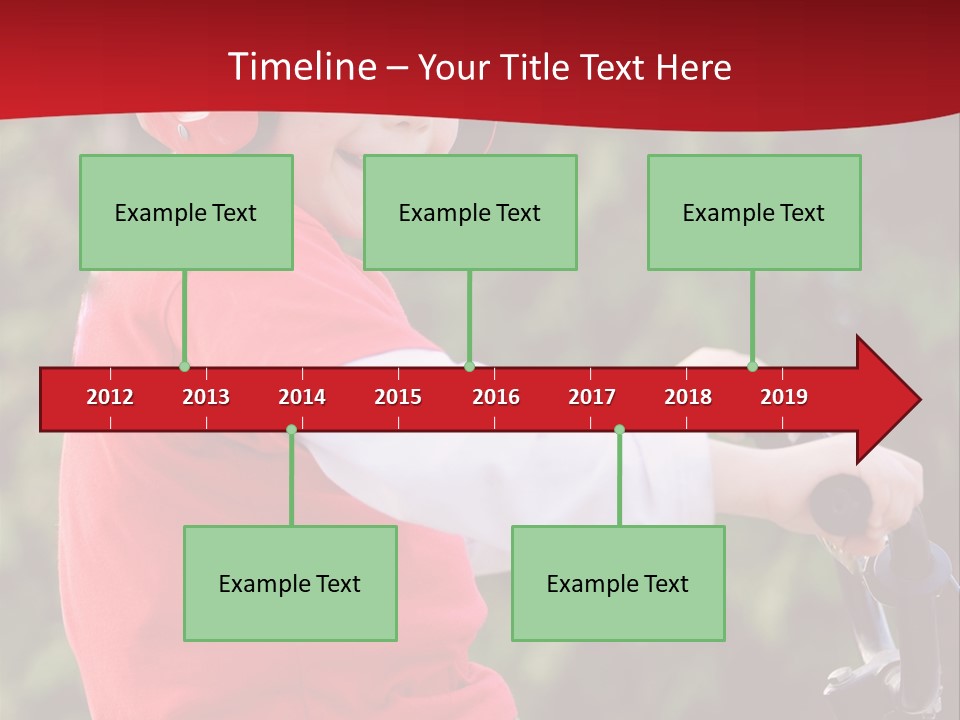 Outdoor Young Kid PowerPoint Template