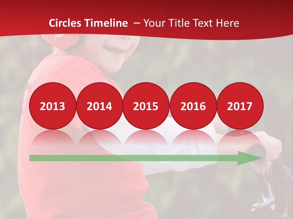 Outdoor Young Kid PowerPoint Template