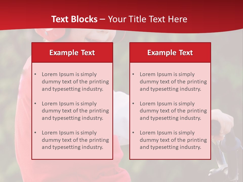 Outdoor Young Kid PowerPoint Template