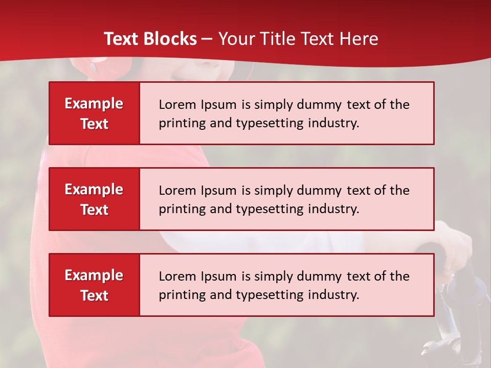Outdoor Young Kid PowerPoint Template