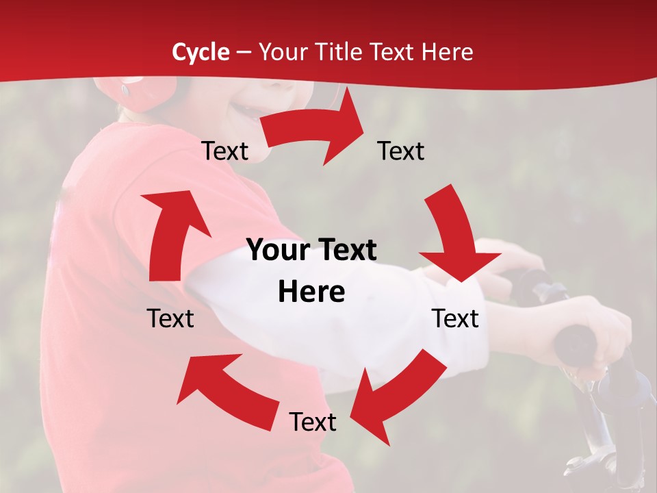 Outdoor Young Kid PowerPoint Template