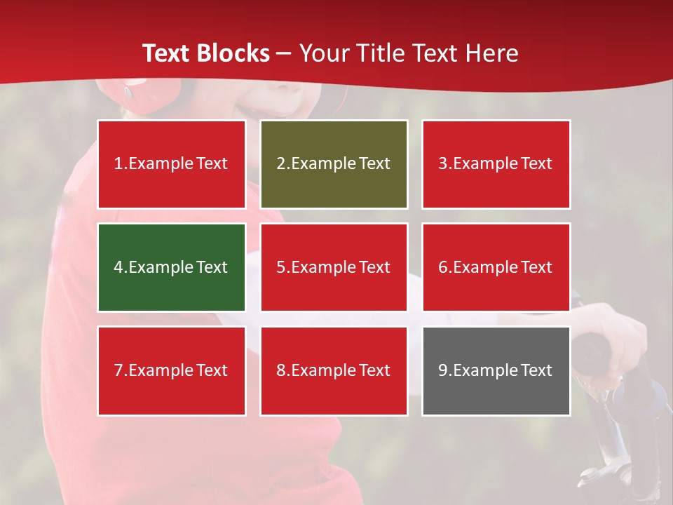 Outdoor Young Kid PowerPoint Template