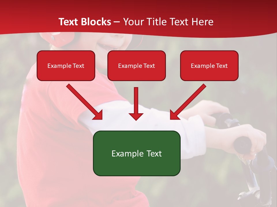 Outdoor Young Kid PowerPoint Template