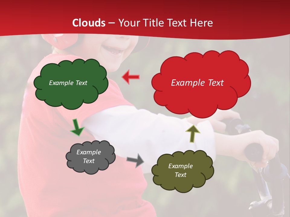 Outdoor Young Kid PowerPoint Template