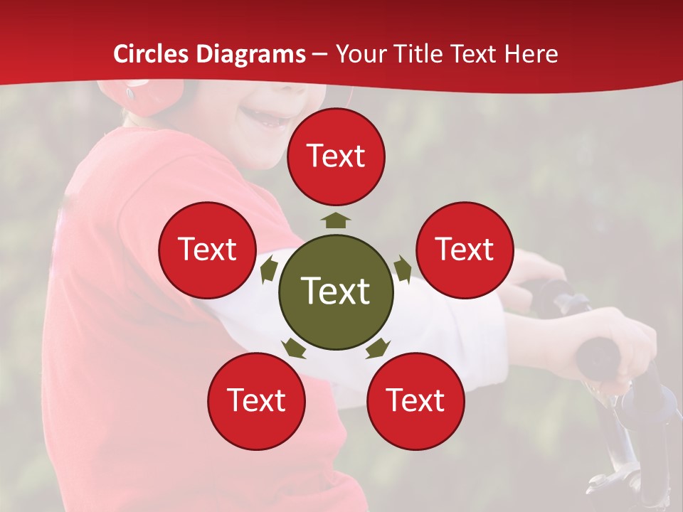 Outdoor Young Kid PowerPoint Template